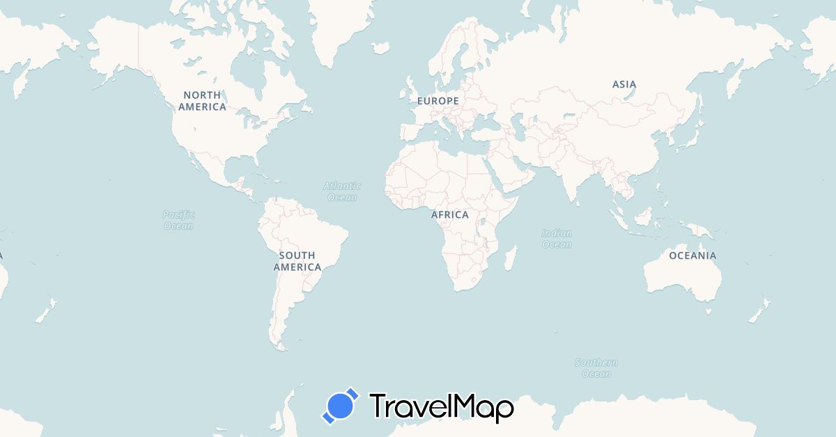 TravelMap itinerary: driving, plane in United Arab Emirates, Bahamas, Germany, Denmark, Spain, Finland, Italy, Norway, United States (Asia, Europe, North America)